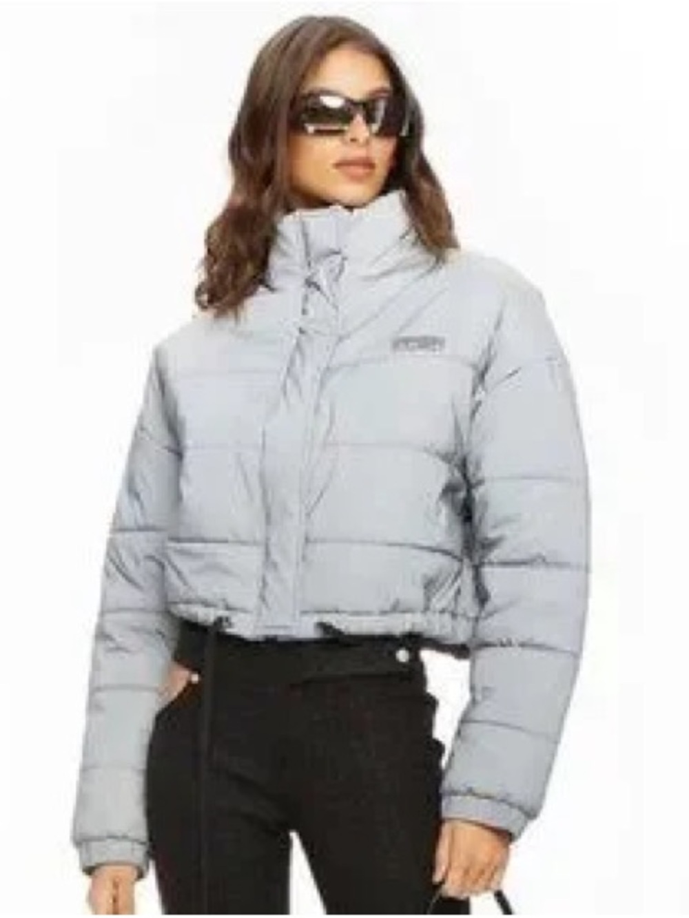 I AM GIA gray reflective jacket size S
